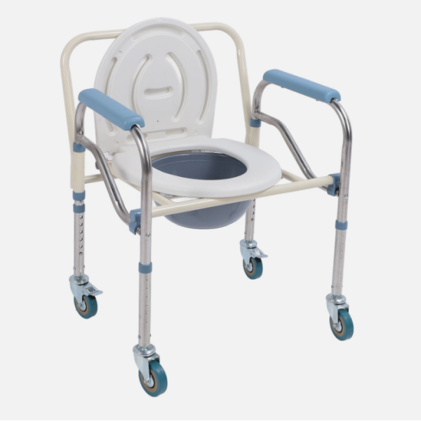 Αναπηρικό Αμαξίδιο Ενισχυμένο 120Kg. Κάθισμα Καρέκλα Τουαλέτας Τροχήλατο Πτυσσόμενο & για μπάνιο Αναπηρικό Αμαξίδιο Ενισχυμένο 120Kg. Κάθισμα Καρέκλα Τουαλέτας Τροχήλατο Πτυσσόμενο & για μπάνιο